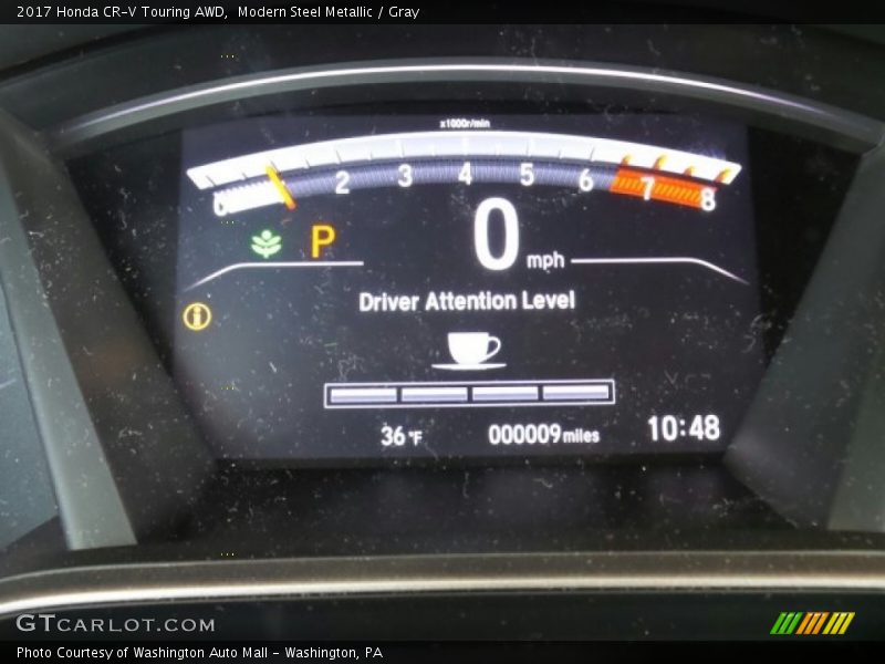 Modern Steel Metallic / Gray 2017 Honda CR-V Touring AWD