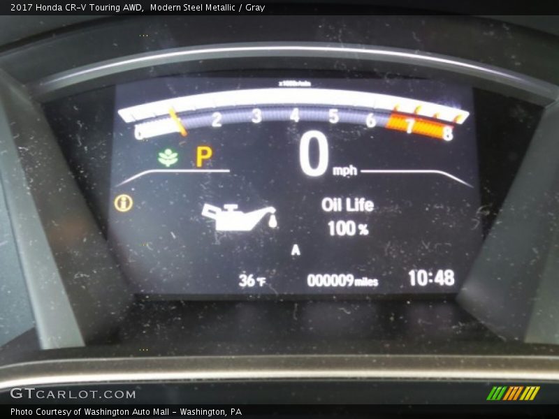 Modern Steel Metallic / Gray 2017 Honda CR-V Touring AWD