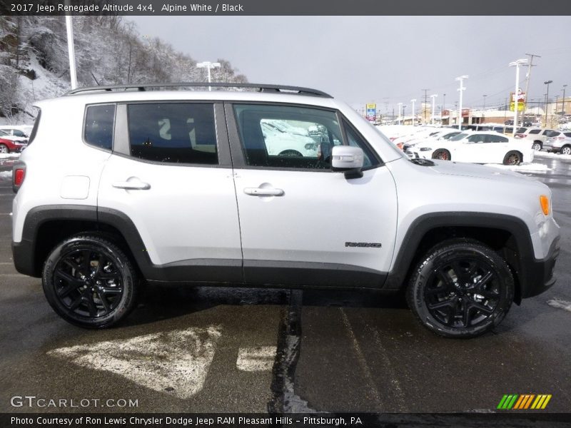 Alpine White / Black 2017 Jeep Renegade Altitude 4x4