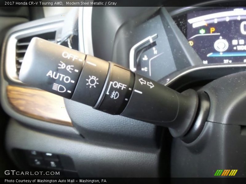 Modern Steel Metallic / Gray 2017 Honda CR-V Touring AWD