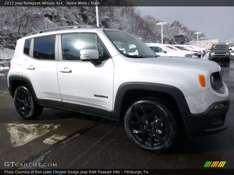 Alpine White / Black 2017 Jeep Renegade Altitude 4x4