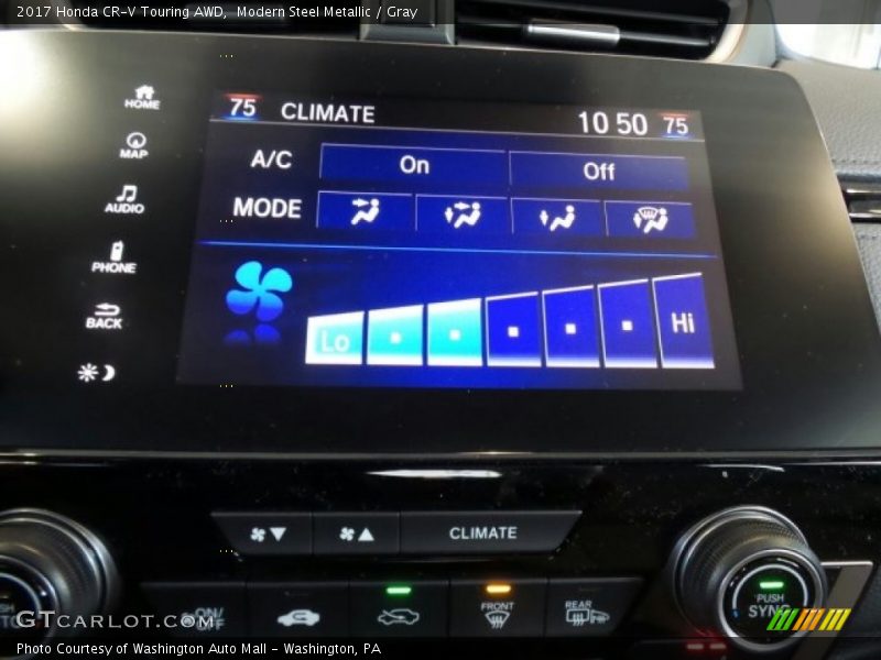 Modern Steel Metallic / Gray 2017 Honda CR-V Touring AWD