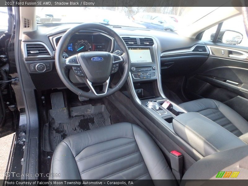  2017 Fusion SE AWD Ebony Interior