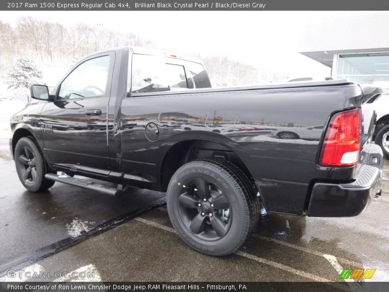 Brilliant Black Crystal Pearl / Black/Diesel Gray 2017 Ram 1500 Express Regular Cab 4x4