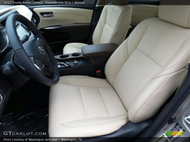 Front Seat of 2017 Avalon Limited