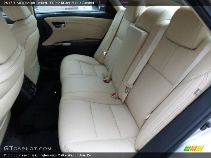 Rear Seat of 2017 Avalon Limited