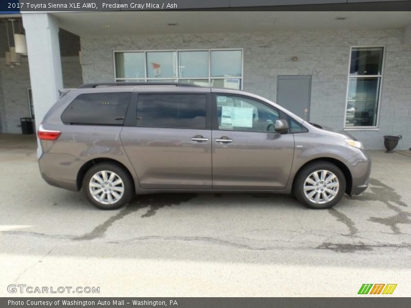 Predawn Gray Mica / Ash 2017 Toyota Sienna XLE AWD