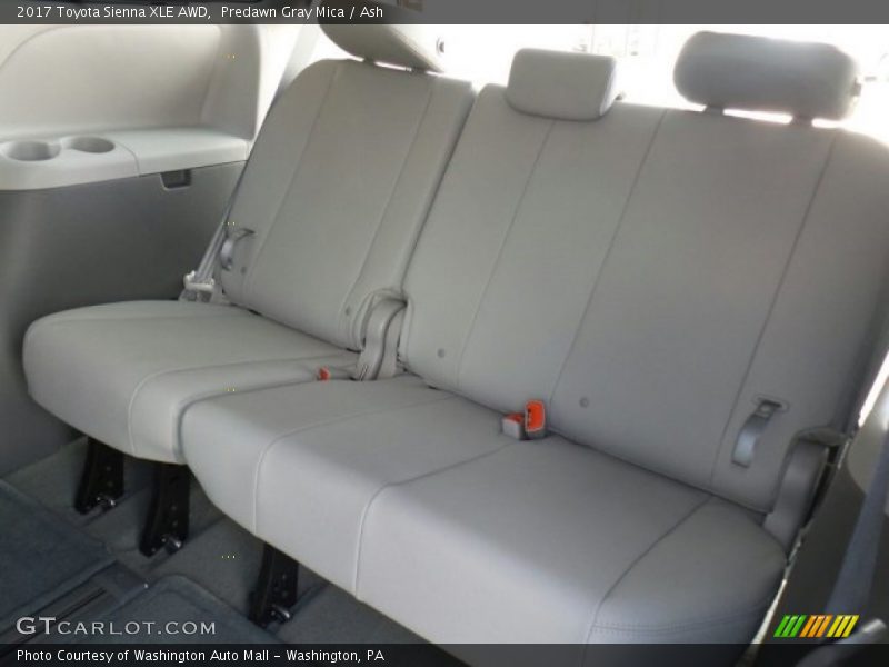 Rear Seat of 2017 Sienna XLE AWD