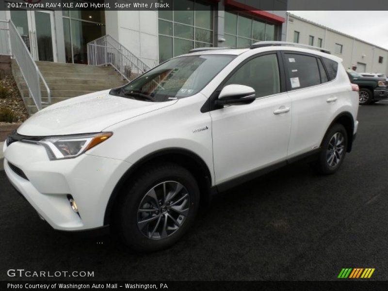 Super White / Black 2017 Toyota RAV4 XLE AWD Hybrid
