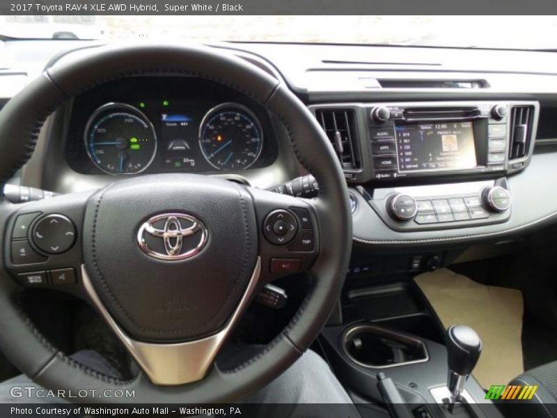 Super White / Black 2017 Toyota RAV4 XLE AWD Hybrid
