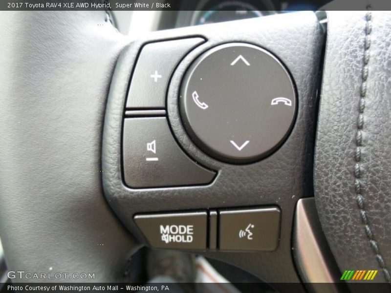 Super White / Black 2017 Toyota RAV4 XLE AWD Hybrid