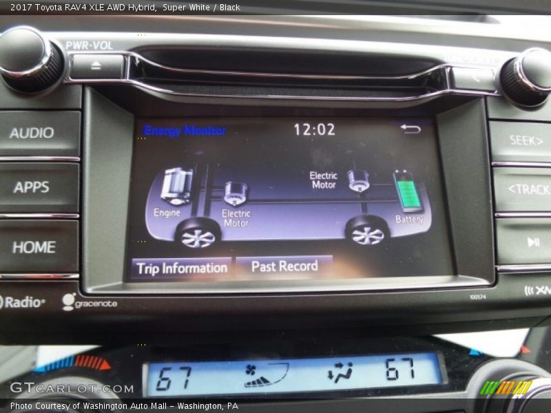 Super White / Black 2017 Toyota RAV4 XLE AWD Hybrid