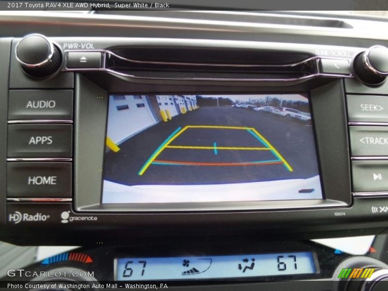 Super White / Black 2017 Toyota RAV4 XLE AWD Hybrid