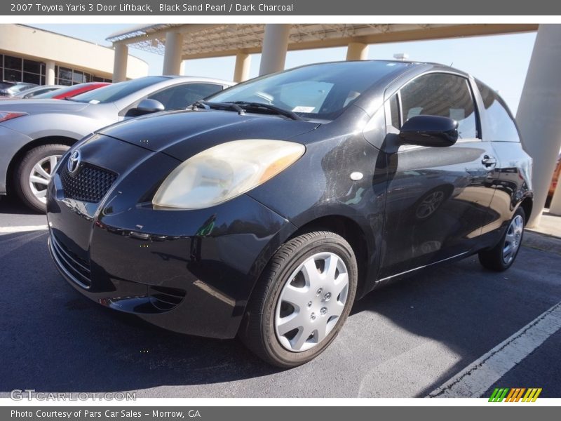 Black Sand Pearl / Dark Charcoal 2007 Toyota Yaris 3 Door Liftback