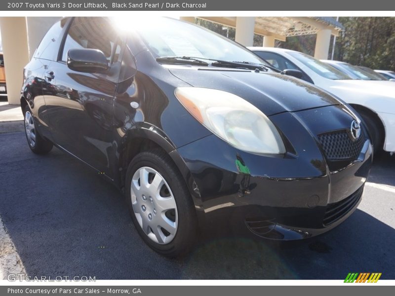 Black Sand Pearl / Dark Charcoal 2007 Toyota Yaris 3 Door Liftback