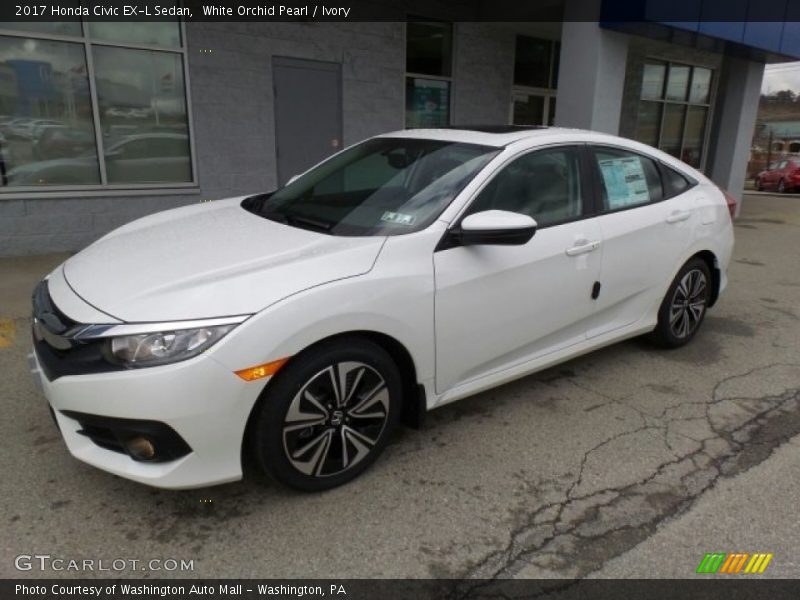  2017 Civic EX-L Sedan White Orchid Pearl