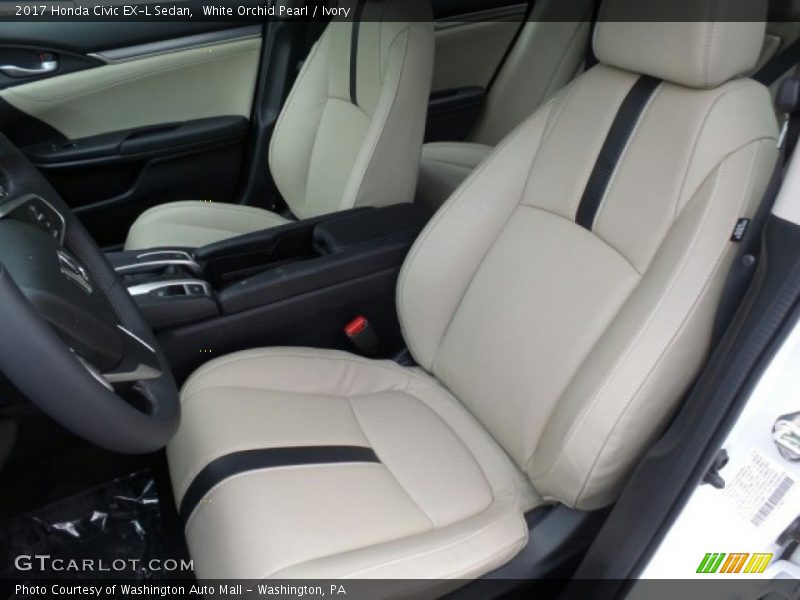 Front Seat of 2017 Civic EX-L Sedan