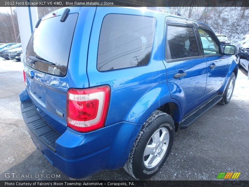 Blue Flame Metallic / Stone 2012 Ford Escape XLT V6 4WD