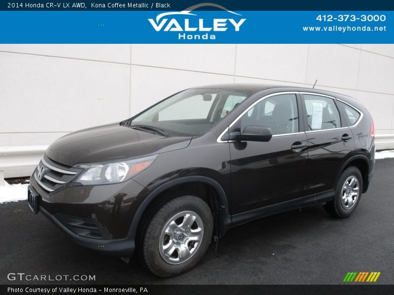 Kona Coffee Metallic / Black 2014 Honda CR-V LX AWD