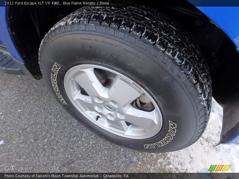 Blue Flame Metallic / Stone 2012 Ford Escape XLT V6 4WD