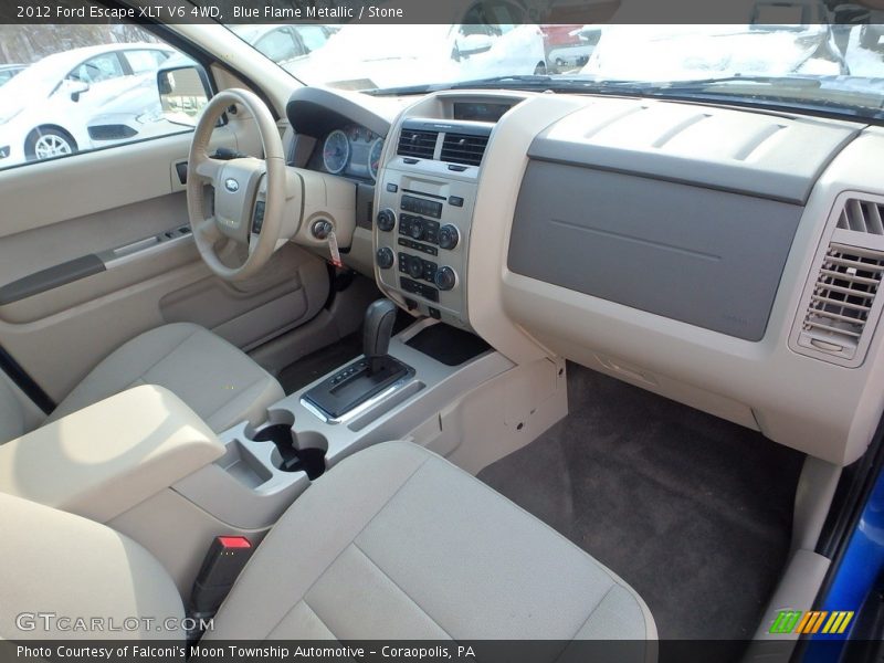Blue Flame Metallic / Stone 2012 Ford Escape XLT V6 4WD
