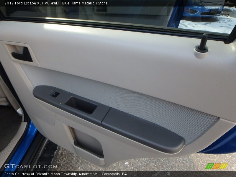 Blue Flame Metallic / Stone 2012 Ford Escape XLT V6 4WD