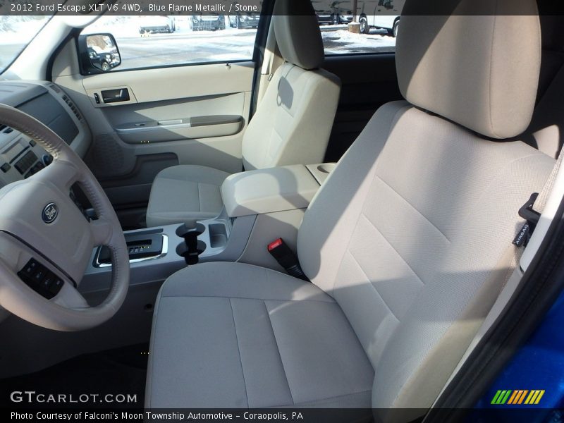 Blue Flame Metallic / Stone 2012 Ford Escape XLT V6 4WD