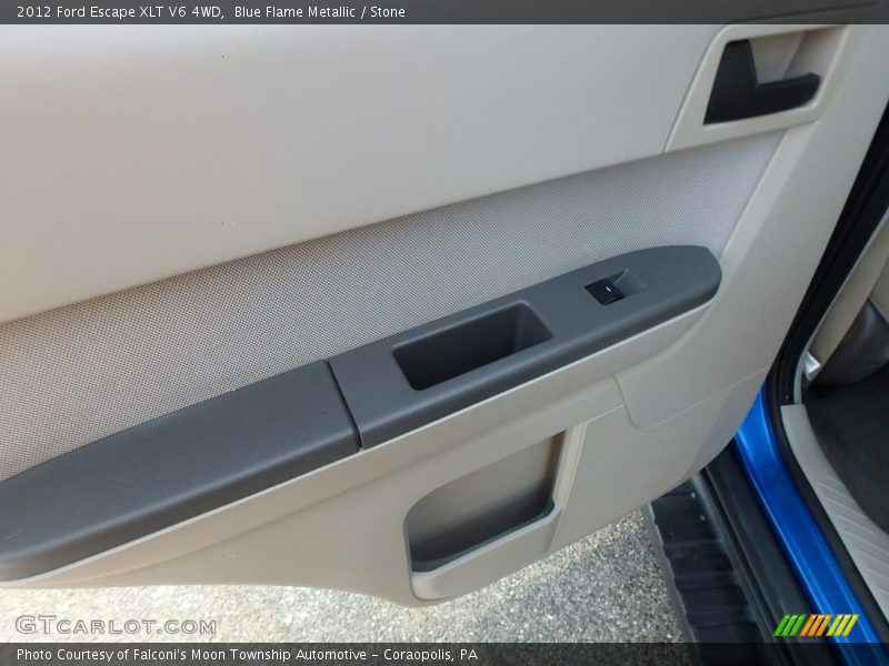 Blue Flame Metallic / Stone 2012 Ford Escape XLT V6 4WD