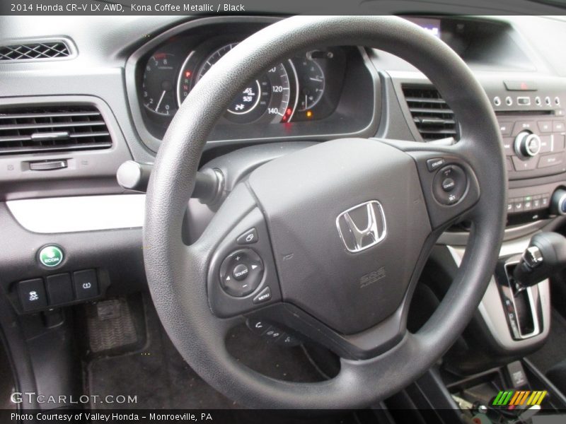 Kona Coffee Metallic / Black 2014 Honda CR-V LX AWD