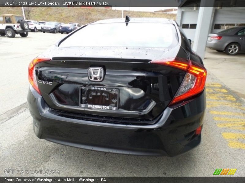 Crystal Black Pearl / Black 2017 Honda Civic EX-T Sedan