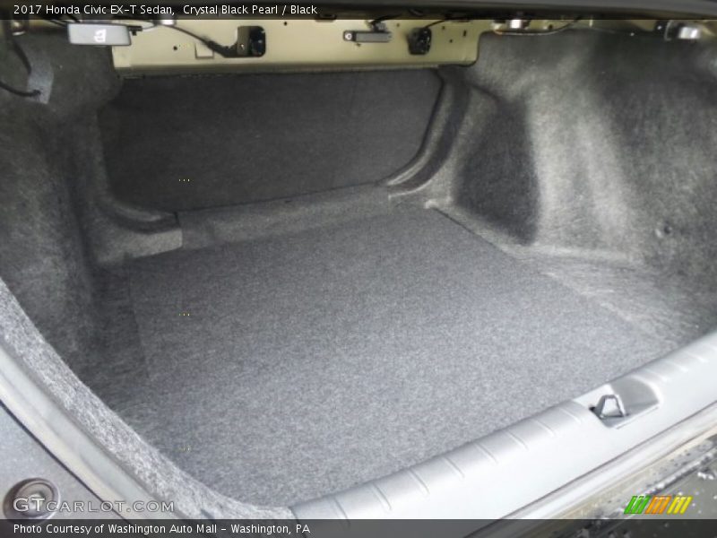 Crystal Black Pearl / Black 2017 Honda Civic EX-T Sedan
