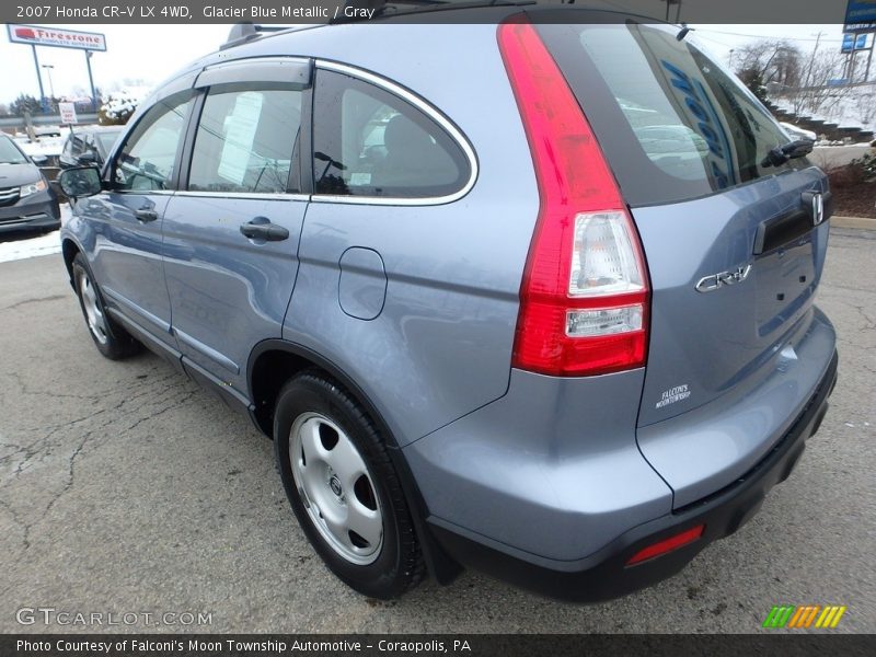 Glacier Blue Metallic / Gray 2007 Honda CR-V LX 4WD