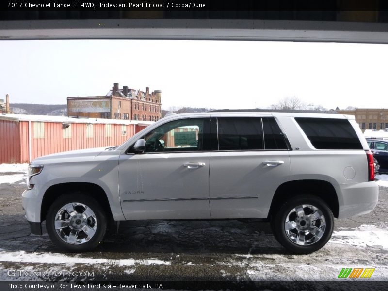 Iridescent Pearl Tricoat / Cocoa/Dune 2017 Chevrolet Tahoe LT 4WD