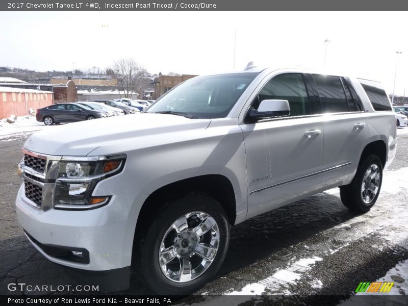 Iridescent Pearl Tricoat / Cocoa/Dune 2017 Chevrolet Tahoe LT 4WD