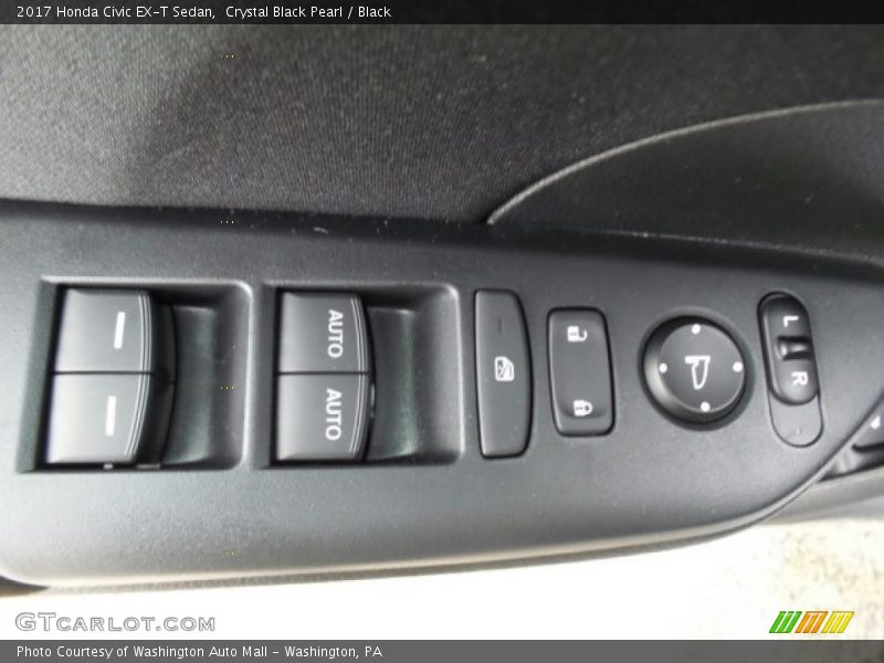 Crystal Black Pearl / Black 2017 Honda Civic EX-T Sedan