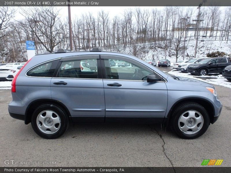 Glacier Blue Metallic / Gray 2007 Honda CR-V LX 4WD