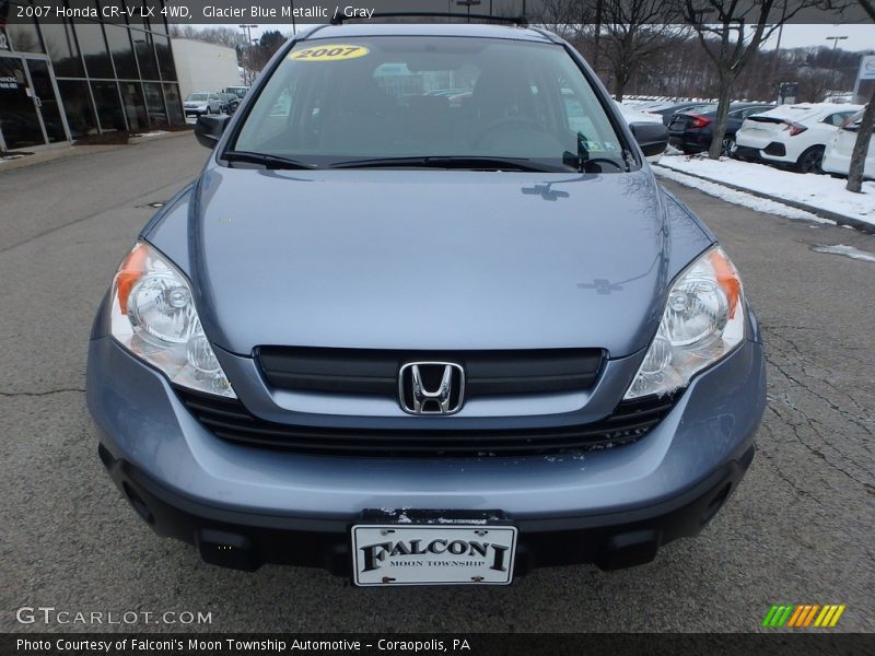 Glacier Blue Metallic / Gray 2007 Honda CR-V LX 4WD