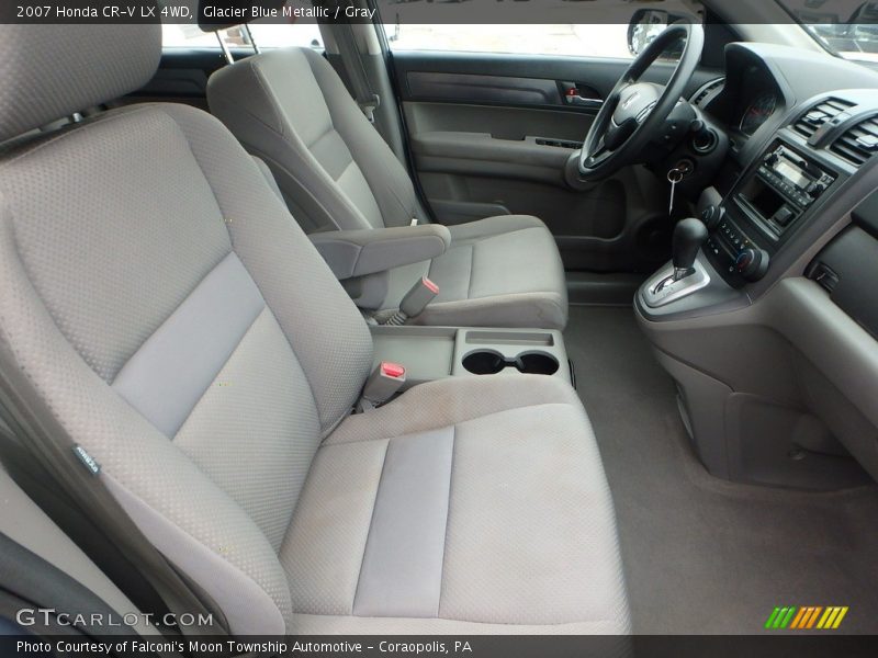 Glacier Blue Metallic / Gray 2007 Honda CR-V LX 4WD