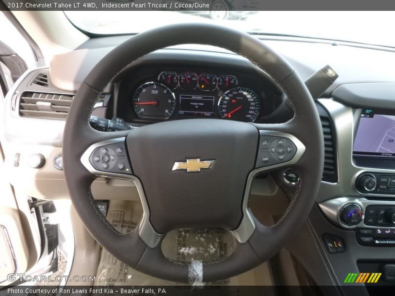 Iridescent Pearl Tricoat / Cocoa/Dune 2017 Chevrolet Tahoe LT 4WD