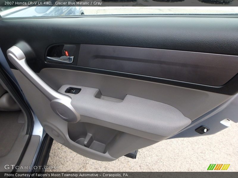 Glacier Blue Metallic / Gray 2007 Honda CR-V LX 4WD