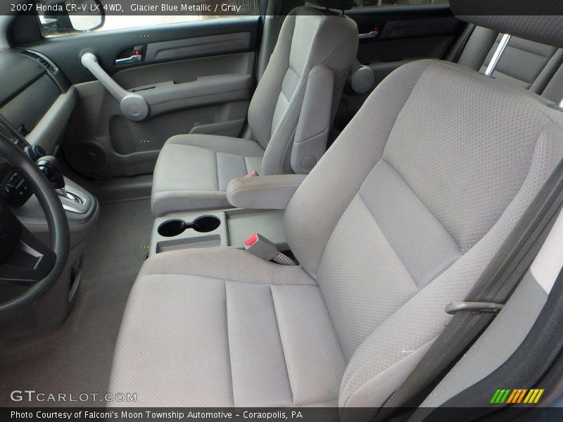 Glacier Blue Metallic / Gray 2007 Honda CR-V LX 4WD
