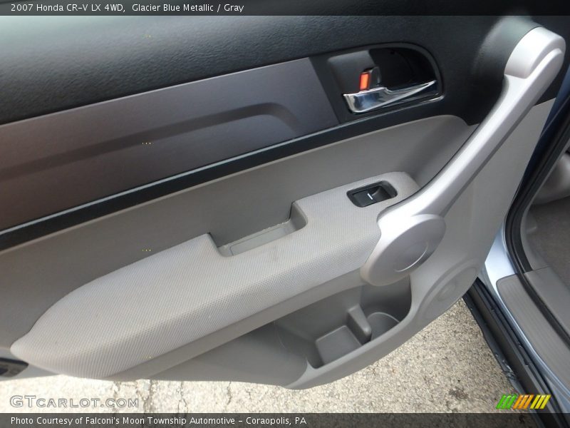 Glacier Blue Metallic / Gray 2007 Honda CR-V LX 4WD