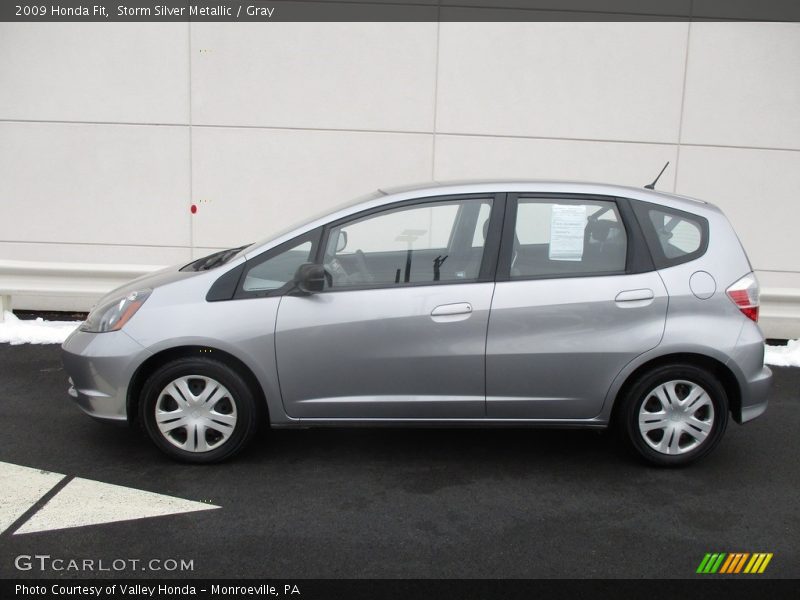 Storm Silver Metallic / Gray 2009 Honda Fit