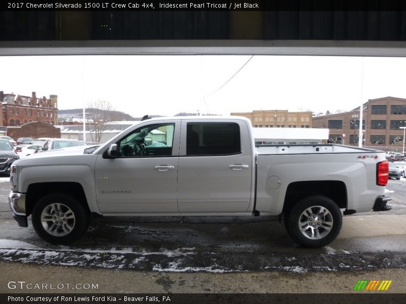 Iridescent Pearl Tricoat / Jet Black 2017 Chevrolet Silverado 1500 LT Crew Cab 4x4