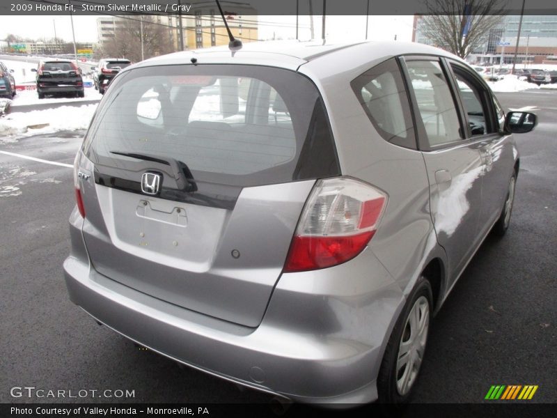 Storm Silver Metallic / Gray 2009 Honda Fit