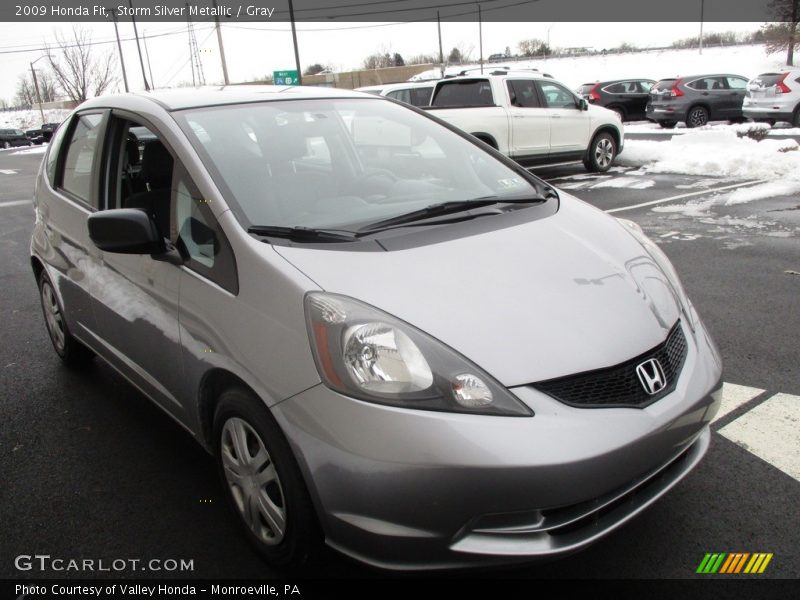 Storm Silver Metallic / Gray 2009 Honda Fit