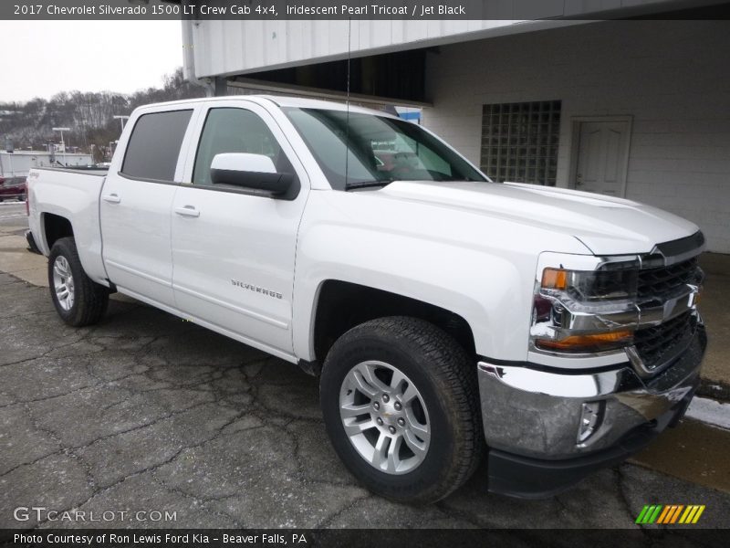 Iridescent Pearl Tricoat / Jet Black 2017 Chevrolet Silverado 1500 LT Crew Cab 4x4