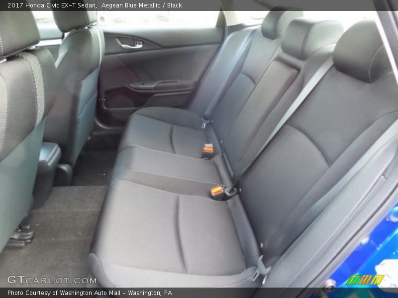 Aegean Blue Metallic / Black 2017 Honda Civic EX-T Sedan
