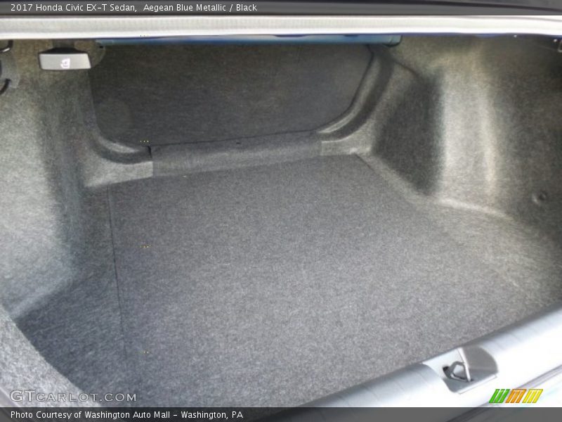 Aegean Blue Metallic / Black 2017 Honda Civic EX-T Sedan