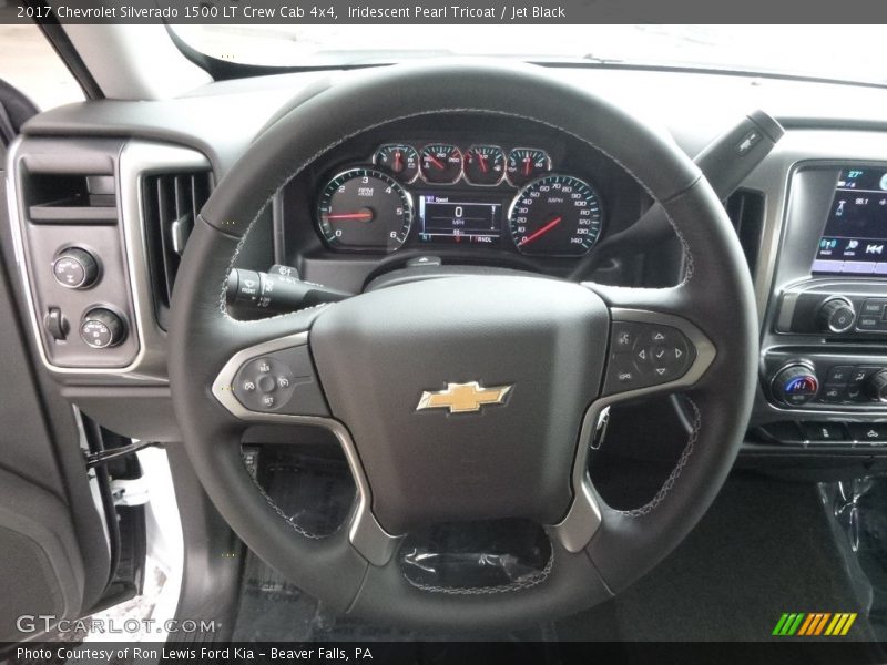 Iridescent Pearl Tricoat / Jet Black 2017 Chevrolet Silverado 1500 LT Crew Cab 4x4